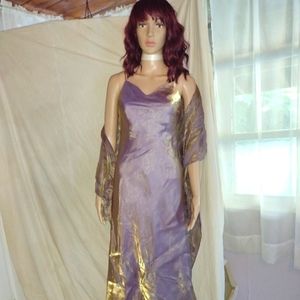 Metallic sheath dress New Years holiday formal Juniors